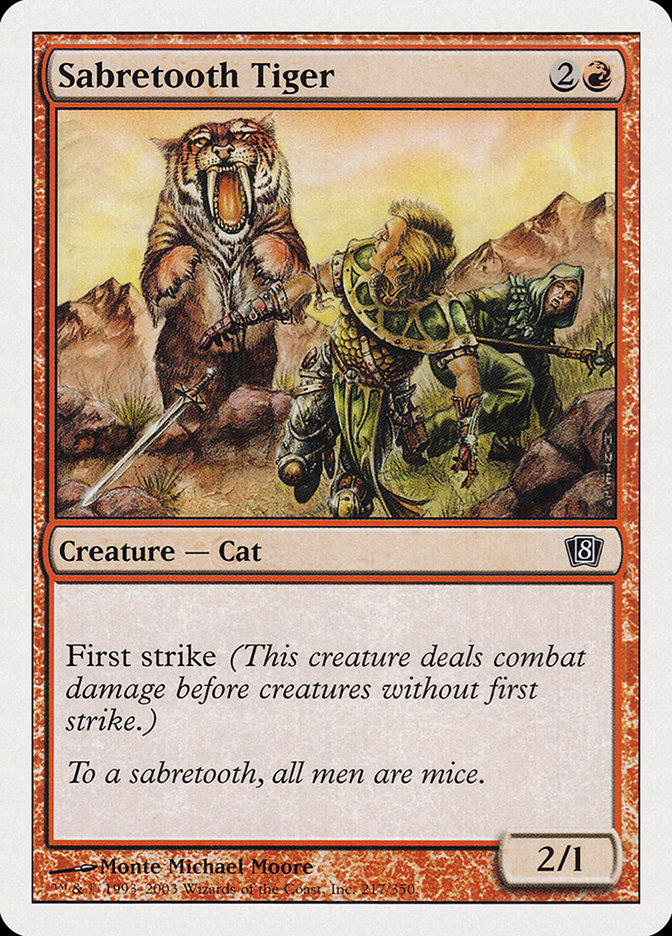 剣歯虎／Sabretooth Tiger - MTGフレーバーテキストwiki | Magic